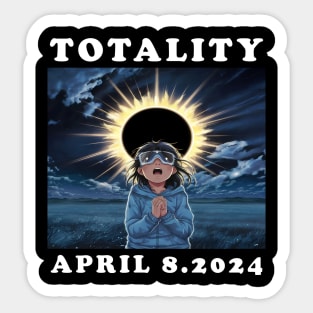 Solar Eclipse 2024 Totality April 8 Sticker